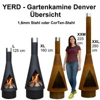YERD Gartenkamin Denver Terrassenoffen in versch. Varianten Grill Baden-Württemberg - Lahr (Schwarzwald) Vorschau