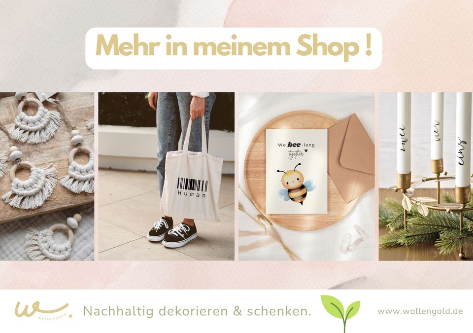 Makramee Schlüsselanhänger Geschenk Boho Anhänger Muttertag in Selm