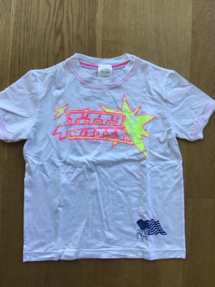 6 Mädchen T-Shirts Gr.128-134 H&M Pusblu Esprit M. Polo Dinosaur in Bornheim