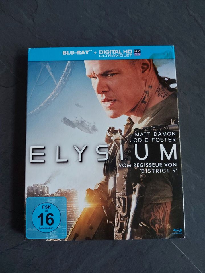 BluRay - Elysium mit Matt Damon + Jodie Foster in Langenfeld