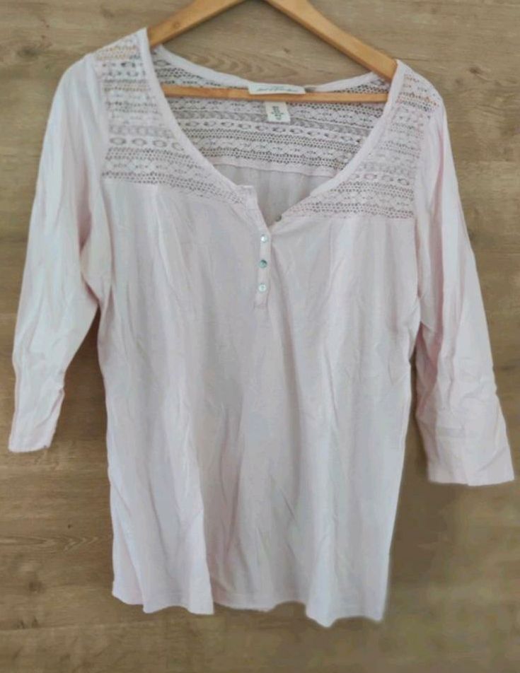 Shirt rosa dreiviertel Arm von H&M in Größe 42 in Hahnbach