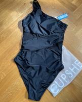 Schwarzer Badeanzug von Cupshe (M) mit Mesh-Einsätzen Baden-Württemberg - Eppingen Vorschau