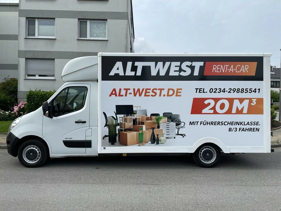 KOFFER 20m³ MIETEN Umzugswagen Transporter Vermietung LKW in Bochum