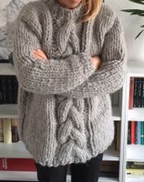 Strickpullover Wollpullover grau M oversized West - Sindlingen Vorschau