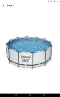 Bestway Pool "Steel Pro Max" rund 3,66m x höhe 1,25m + Zubehör Hessen - Frielendorf Vorschau