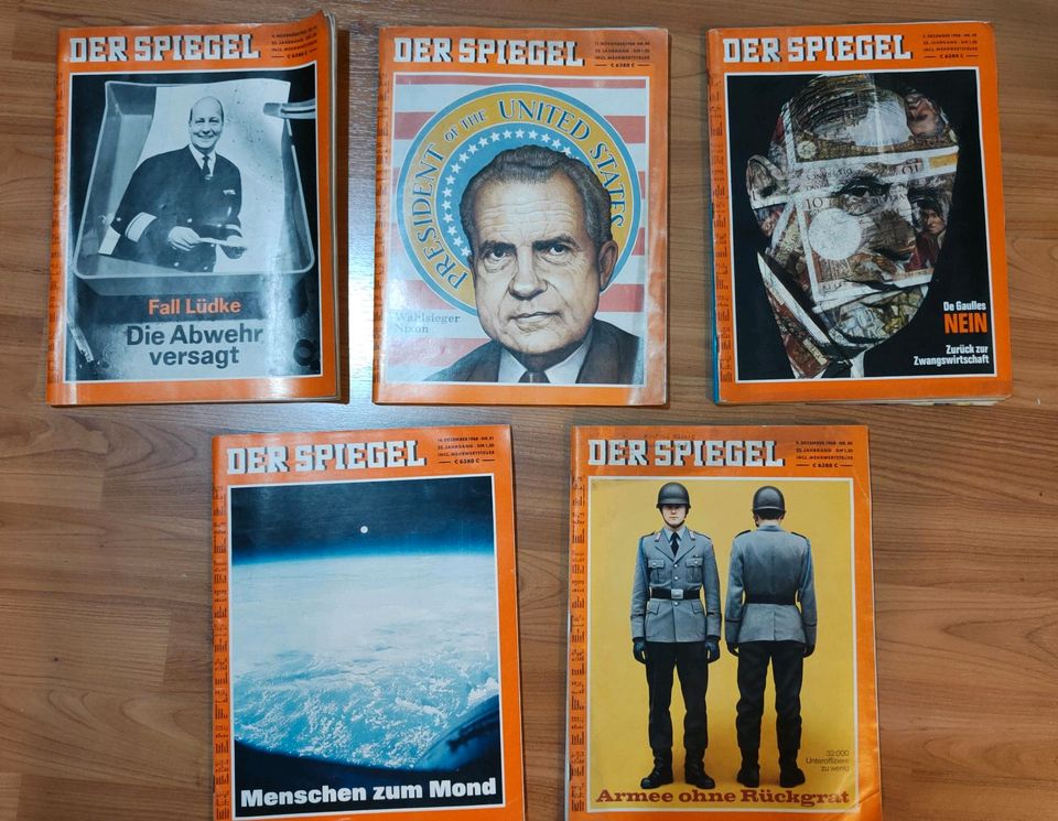 Alte Zeitschriften von 1968 DER SPIEGEL in Eschborn