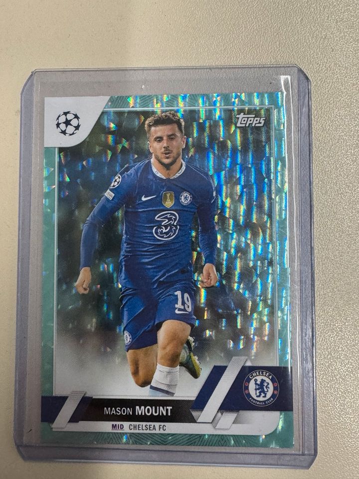 Topps, Mason Mount /399, ICY Aqua Foil UEFA Champions League in Oberhausen