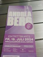 Eintrittskarte Andrea Berg Bayern - Tiefenbach Kr Passau Vorschau