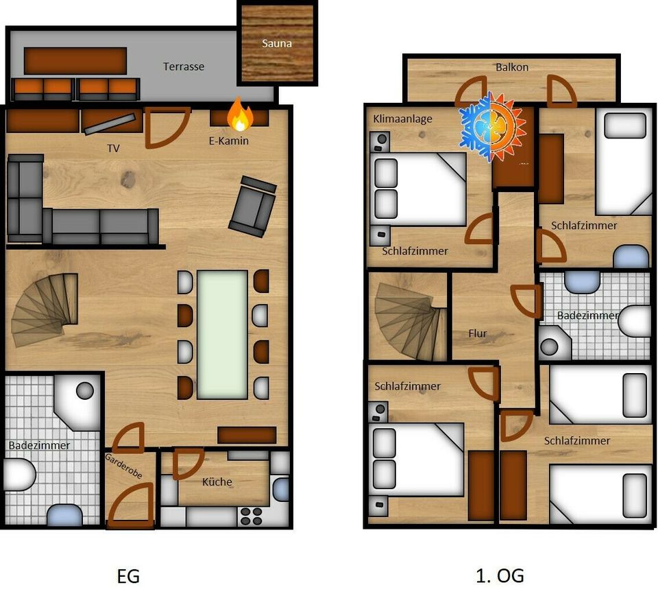 Ferienhaus Anne für 7p -  See, Wald, Sauna - LM-Angebot in Kirchheim