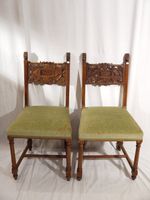 Paar stilvoller Historismus-Stühle um 1880/1900, Nußbaum... Niedersachsen - Eicklingen Vorschau