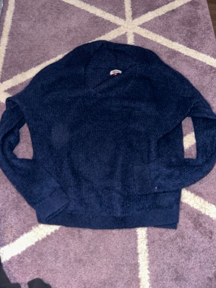 tommy hilfiger denim pullover blau M strick oversized in Bergisch Gladbach