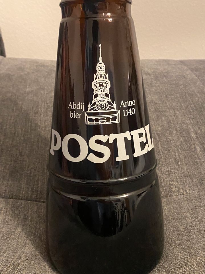 LEERE Vintage Postel Bierflasche Große Glasflasche LEER 36cm in Sankt Augustin