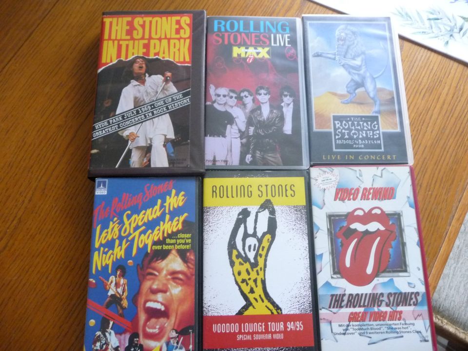 VHS Rolling-Stones, Original Musik-Cassetten, . in Bochum
