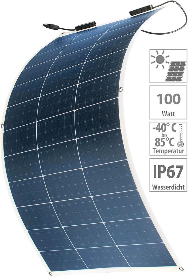 Statt 130,- € flexibles Solarpanel 1,4kg 100W *NEU*OVP*GARANTIE* in Osterhofen