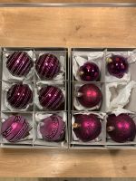 Weihnachtskugeln Baumkugeln lila violett Glitzer 11 Stück Niedersachsen - Nordenham Vorschau