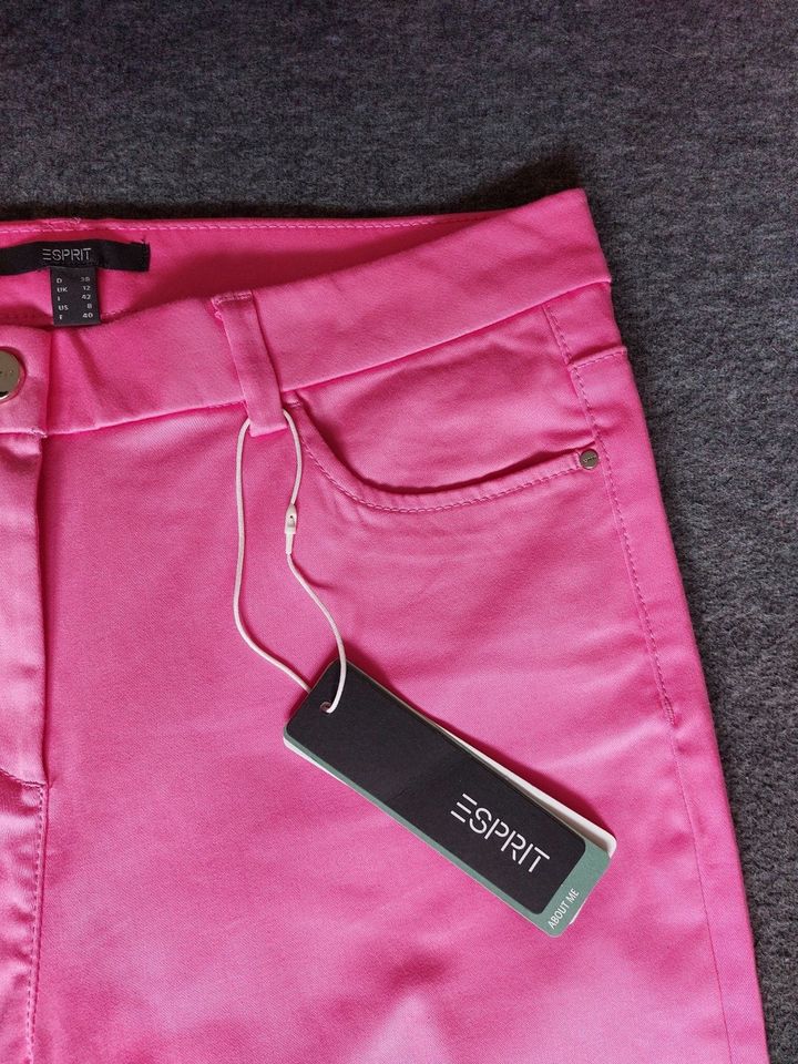 Esprit Hose Gr. 38 pink ungetragen mit Biobaumwolle in Herzebrock-Clarholz