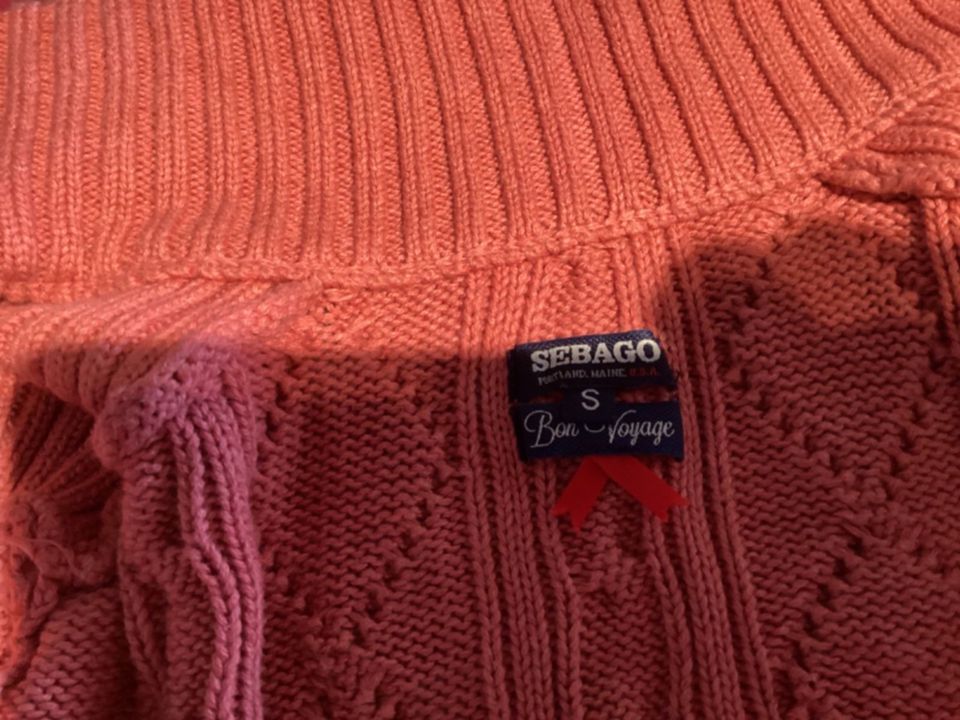 Sebago Strickjacke Cardigan S koralle in Kirchbarkau