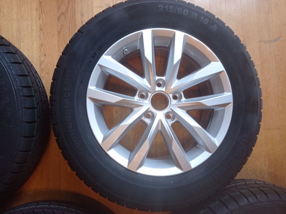 4x Original VW Passat B8 Alufelgen mit Allwetterreifen 16" NEU in Runkel