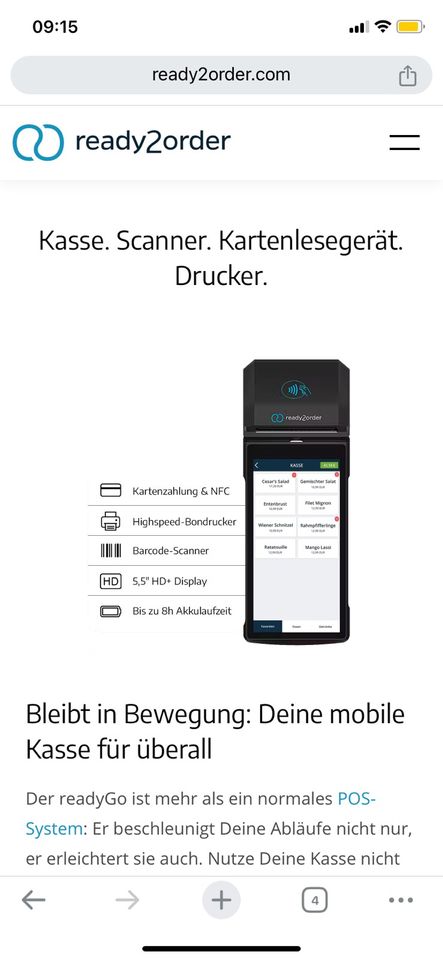 Kartenlesegerät mobil to go NEU / ready to order / Kartenleser in Hamburg