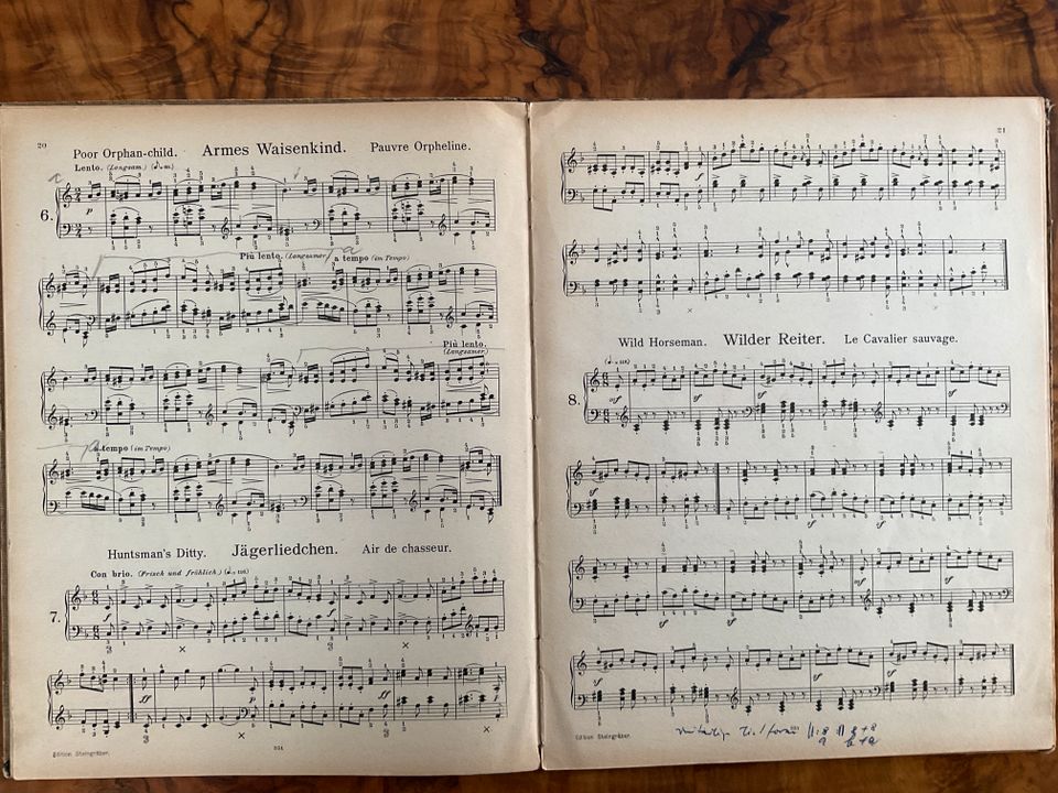 Antikes Notenbuch Notenheft - Schumann Klavierwerke 1921 in Birkenfeld