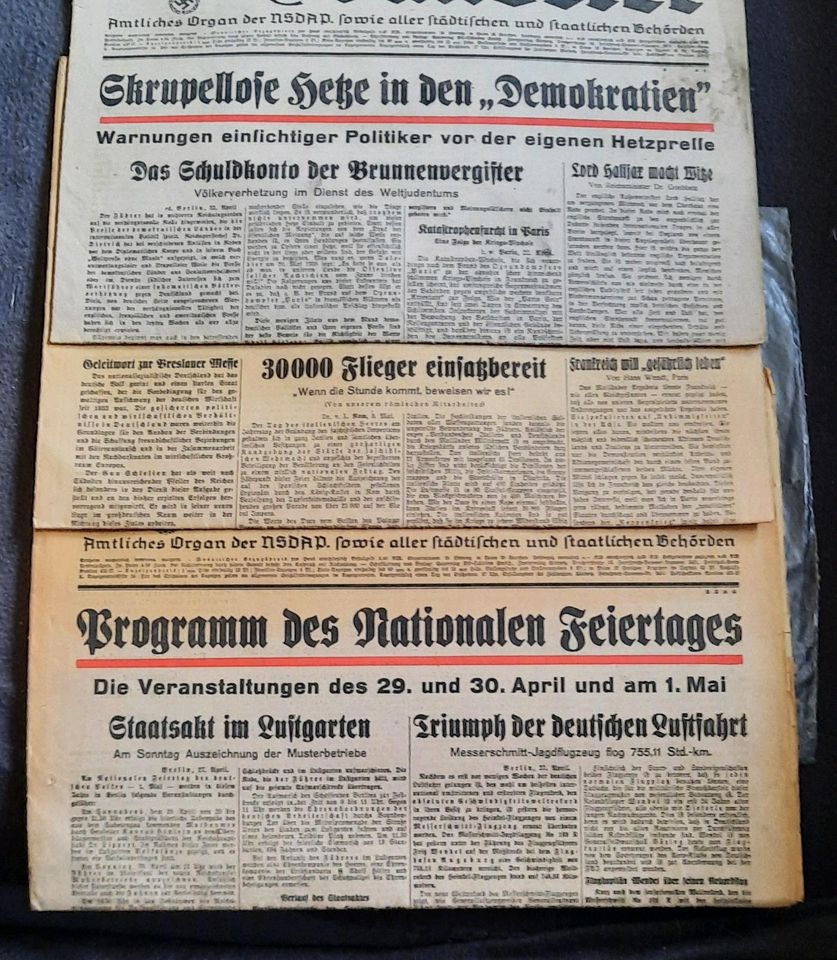 Der Wanderer Zeitung Oberschlesien Schlesien 1939 in Northeim