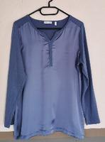 Gina Laura Langarmshirt jeansblau Materialmix M Saarland - Tholey Vorschau