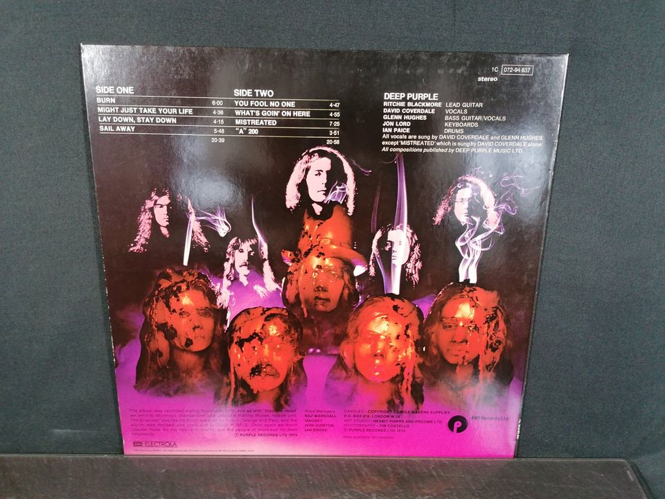 Deep Purple Burn Vinyl in Neuötting