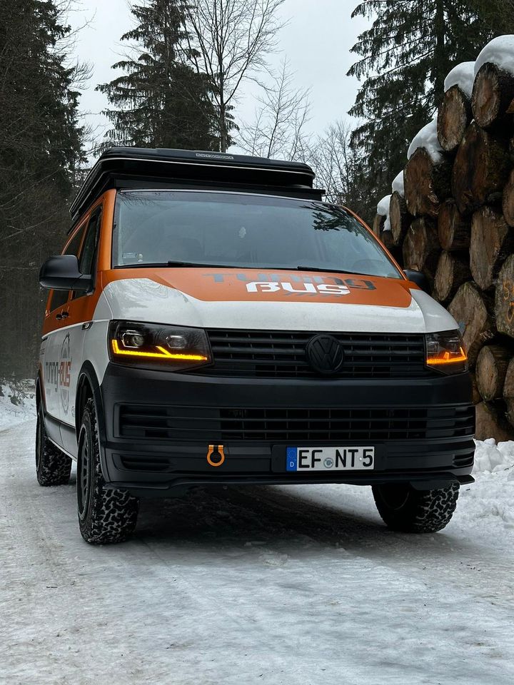 Voll LED Tagfahrlicht Scheinwerfer schwarz für VW T6 Bus 15-19 in Calden