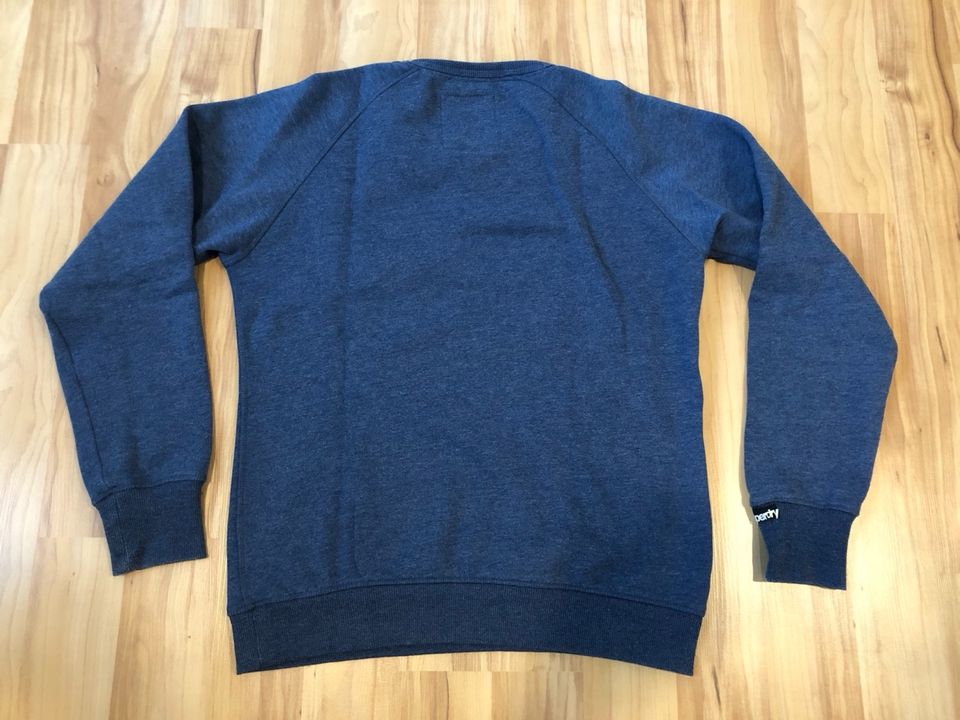 Herren Pullover von Superdry Gr. XL blau türkis neuwertig in Meißenheim