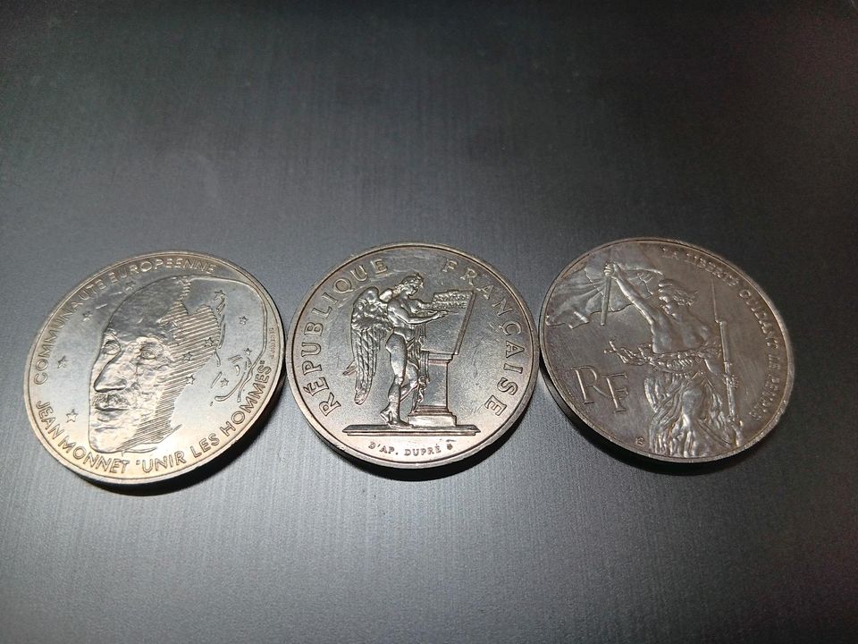 3 x 100 Franc Silbermünzen in Bad Sachsa
