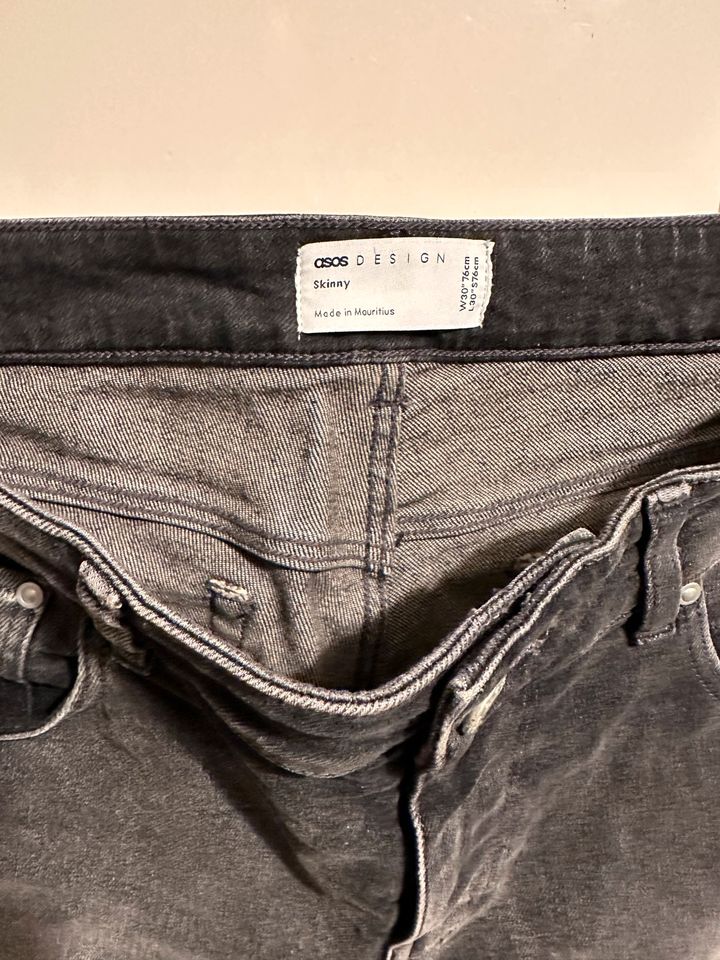 Asos Design denim jeans Hose neu grey 30-30 grau in Köln