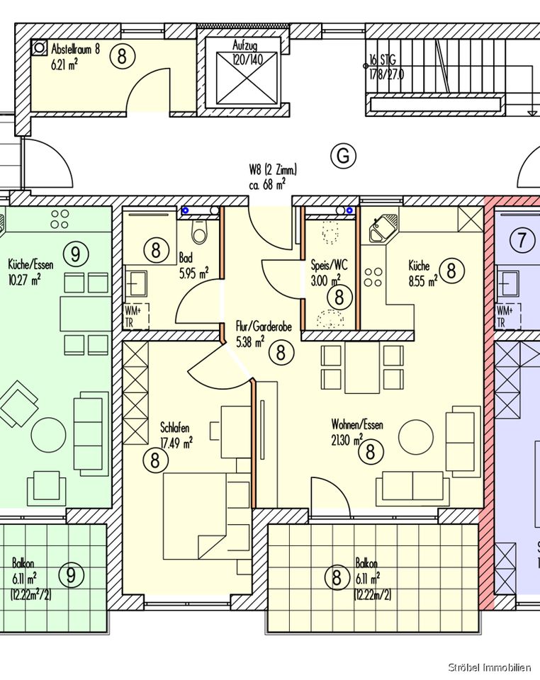 Moderne 2-Zimmer-Eigentumswohnung in Crailsheim- Altenmünster zu verkaufen in Crailsheim