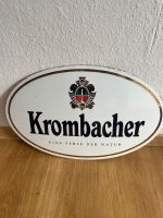Krombacher Emaille Schild + Wandhalterung Nordrhein-Westfalen - Gummersbach Vorschau