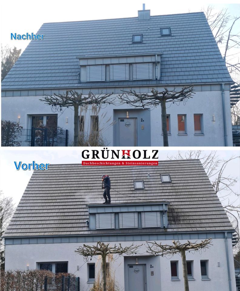 Steinreinigung, Dachreinigung Terrassenreinigung Dachbeschichtung in Düsseldorf