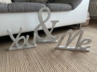 Dekoaufsteller Schriftzug ‚You & Me‘ shabby chic Hessen - Ehringshausen Vorschau