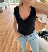 Mango Top Baumwolle Rüschen S schwarz Köln - Braunsfeld Vorschau