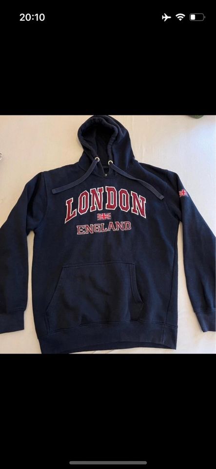 L England London blauer Kapuzenpullover / Hoodie Gr. L unisex in Marburg