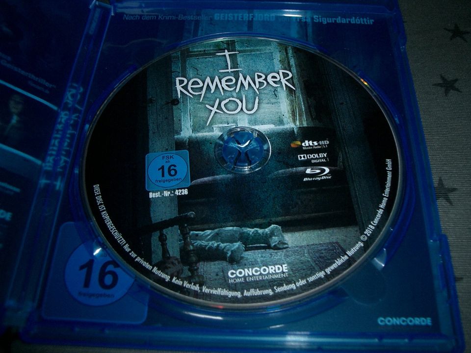 I remember you / Blu-ray / Wendecover / WIE NEU in Burgwedel