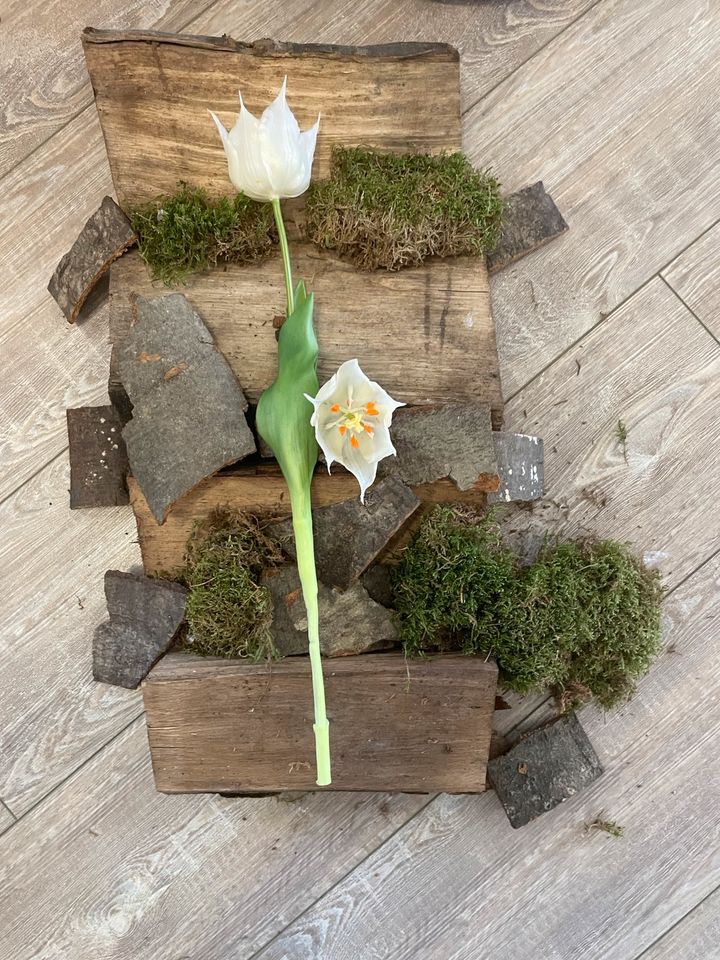 Neu  TULPENSET 6er, Weiß, 45 cm Tulpen aus Latex, Kunstblumen in Duisburg