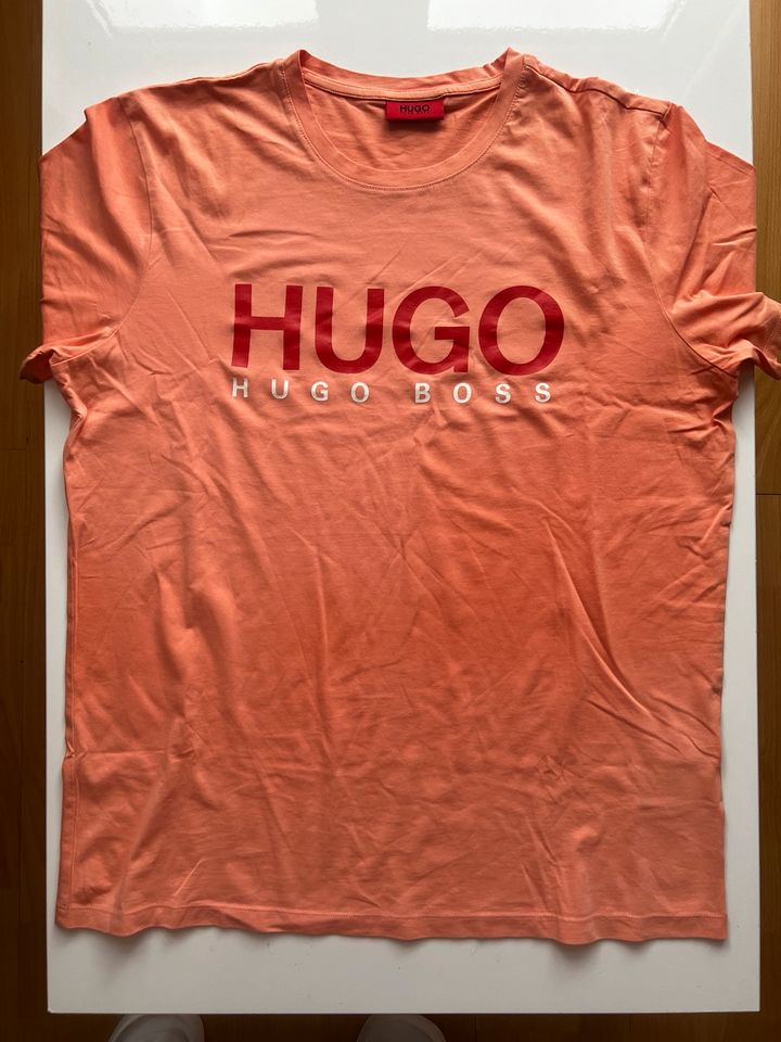 Hugo Boss T-Shirt in Orange in  XL in Wiesbaden