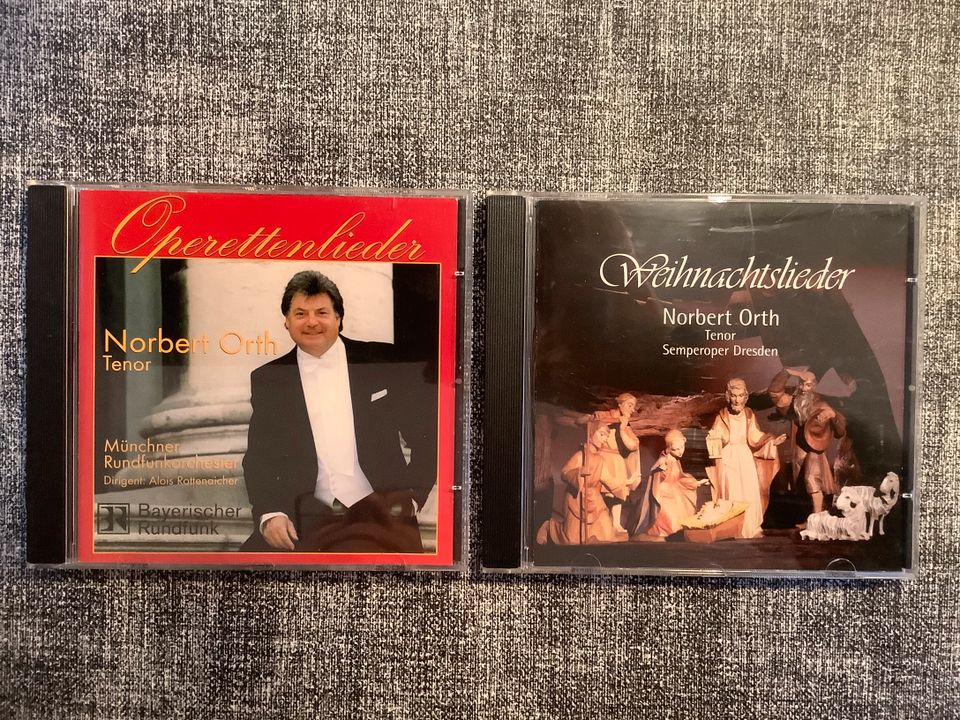 Zwei CD‘s Operette und Weihnachtslieder, Norbert Orth, Tenor, in Kierspe