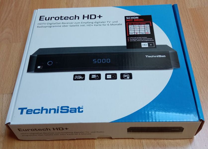 Eurotech HD+ HDTV Satelliten Receiver ohne HD+Karte* NEU * in Wettin-Löbejün