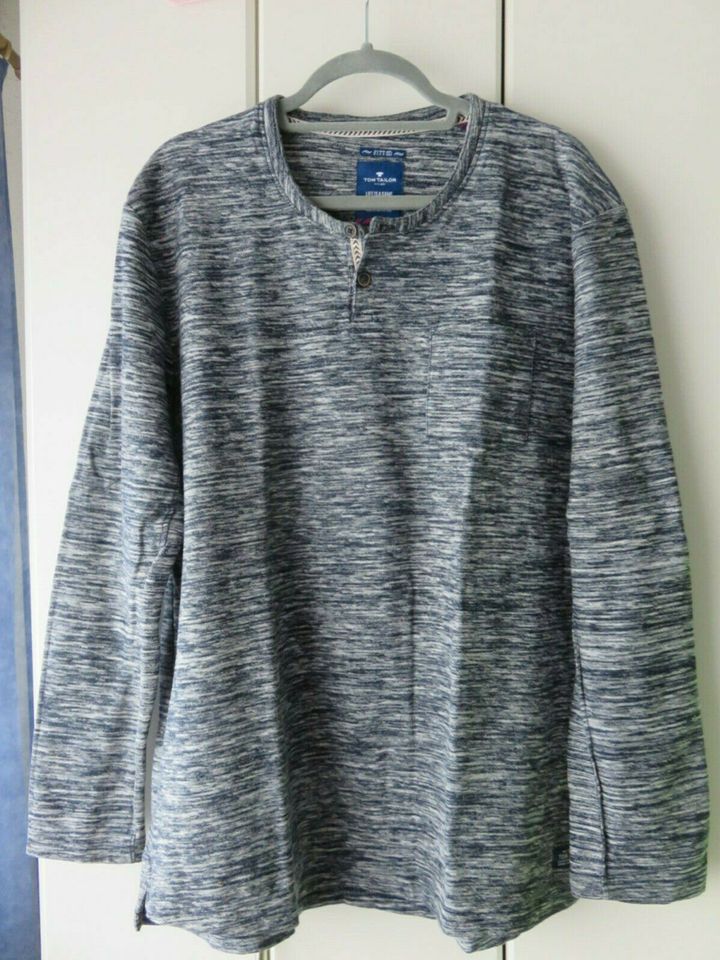 TOM TAYLOR He Henley❇ T-Shirt/Pulli XXL Blau WIE NEU! in Gebhardshain