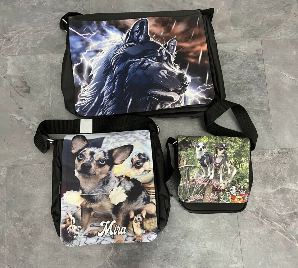 Tasche personalisiert Hund Chihuahua Mops Collie Husky Terrier in Braunschweig