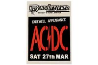 POSTER AC/DC ABSCHIEDS KONZERT PLAKAT SYDNEY 1976 acdc Berlin - Marzahn Vorschau