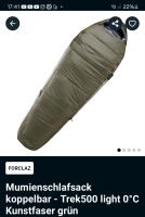 Tausche XL geg. M o. L Mumienschlafsack Trek500 light 0°C grün Nordrhein-Westfalen - Menden Vorschau