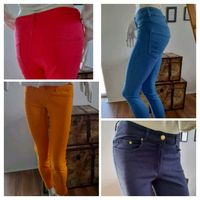 Bunte Jeans Gr. 36 / gelb, rot, hellblau und lila Niedersachsen - Wendeburg Vorschau