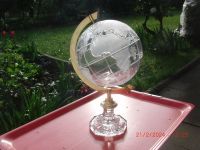 schöne Kristallglas Globus Erdkugel vintage Deko von Beyer Düsseldorf - Bilk Vorschau