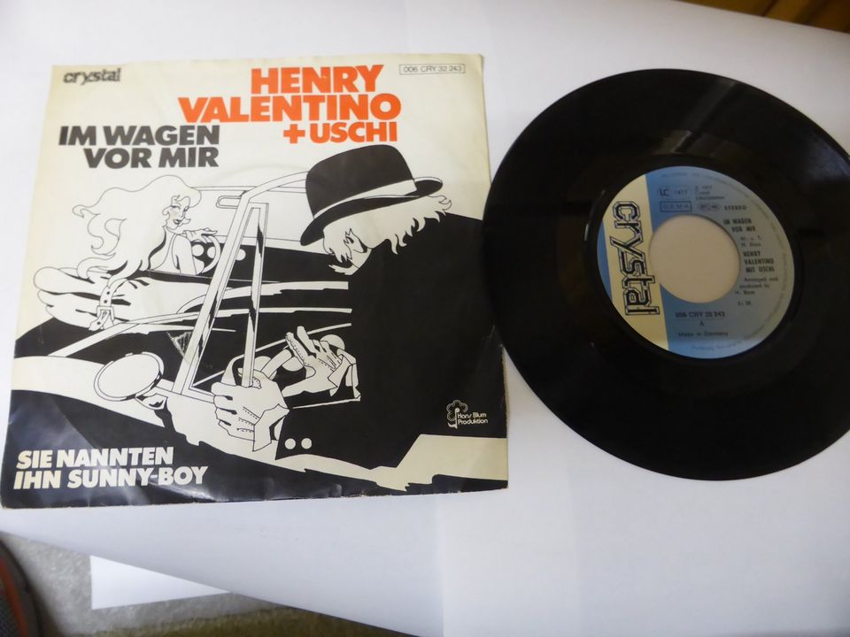 Schallplatte - Henry Valentino + Uschi - Im Wagen vor mir in Hamburg
