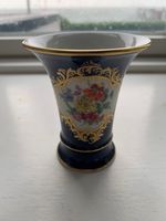 Meissen Porzellan Tischvase 10cm Blume Kobalt Gold Vase Beuel - Limperich Vorschau